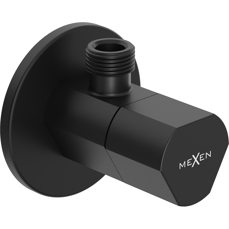 Mexen T ъглов вентил за батерия 1/2"x3/8", черен - 79973-70
