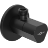 Mexen T ъглов вентил за батерия 1/2"x3/8", черен - 79973-70