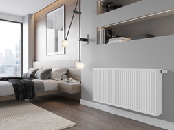 Mexen CC33 радиатор плочков 600 x 2400 mm, централно долно свързване, 5603 W, бял - W6C33-060-240-00