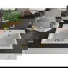 Mexen Hektor гранитна мивка с 2 камери 800 x 480 mm, бяла, златен сифон - 6521802000-20-G