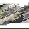 Mexen Hektor гранитна мивка 2-ком. 800 x 480 мм, бежова, златен сифон - 6521802000-69-G