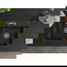 Mexen Hektor двоен мивка от гранит 800 x 480 мм, черен/сребрист металик, златен сифон - 6521802000-73-G
