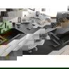 Mexen Hektor гранитна мивка с две камери 800 x 480 мм, черен/сребрист металик, черен сифон - 6521802000-73-B