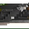 Mexen Hektor гранитна мивка с 2 отделения 800 x 480 mm, черна на петна, черен сифон - 6521802000-76-B