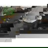 Mexen Hektor гранитна мивка 2-камерна 800 x 480 мм, черна, сифон златен - 6521802000-77-G