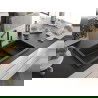 Mexen Omar мивка от гранит, 1-контейнер, 800 x 480 мм, черен/сребърен металик, сифон черен - 6520801005-73-B