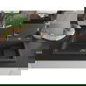 Mexen Omar гранитна мивка 1-коморна 800 x 480 mm, черна на пръски, златен сифон - 6520801005-76-G