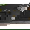 Mexen Omar мивка от гранит 1-камерна 800 x 480 мм, черна, златен сифон - 6520801005-77-G