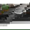 Mexen Omar гранитна мивка с 1 отделение, 800 x 480 mm, черна, черен сифон - 6520801005-77-B
