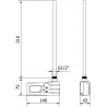 Mexen FA-J1229 електрически нагревател 300 W, бял - W959-0300-20