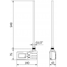 Mexen FA-J1229 електрически нагревател 600 W, бял - W959-0600-20