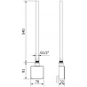 Mexen FA-05W електрически нагревател 600 W, бял - W958-0600-20