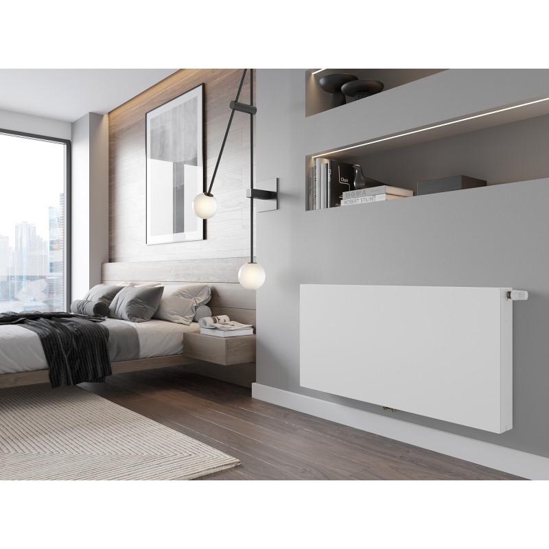 Mexen CCF22 Flat панелен радиатор 300 x 1800 mm, долно средно свързване, 1621 W, бял