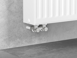 Mexen Uni-Term радиаторен вентил двутръбен DN50, ъглов 1/2"x3/4", никел - W911-012-01