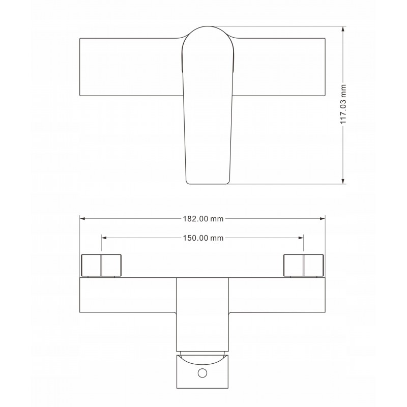 Mexen Erik външен душ комплект с дъждовна глава и душ батерия Lynx, черен - 745940205-70