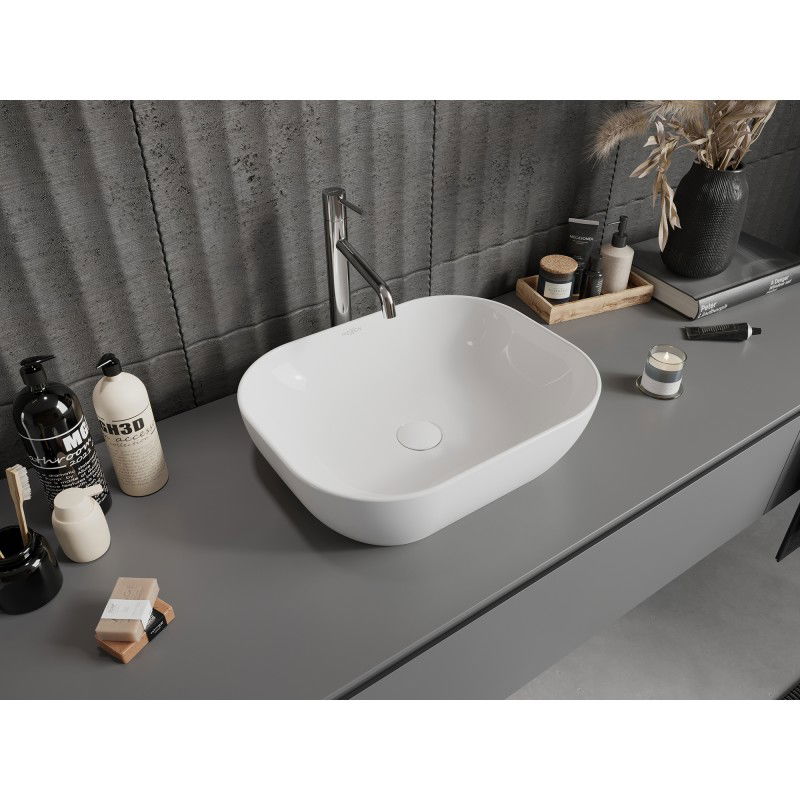 Mexen Rosa умивалник стоящ върху плот 50 x 40 cm, бял - 21095000