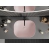 Mexen Rosa Монтирана върху плот мивка 50 x 40 см, розов мат - 21095044