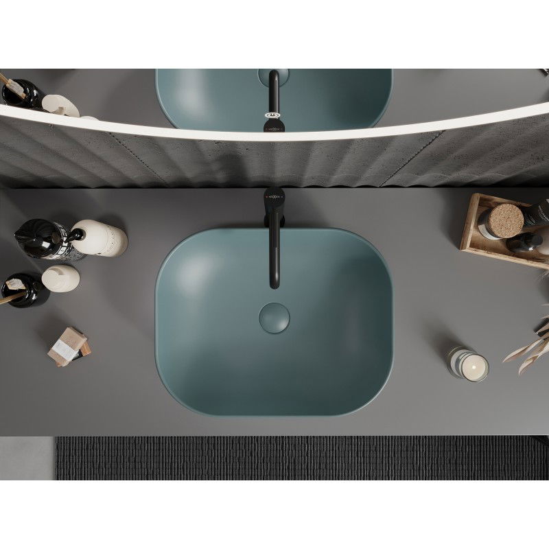 Mexen Rosa умивалник за плот 50 x 40 cm светлозелен мат - 21095048