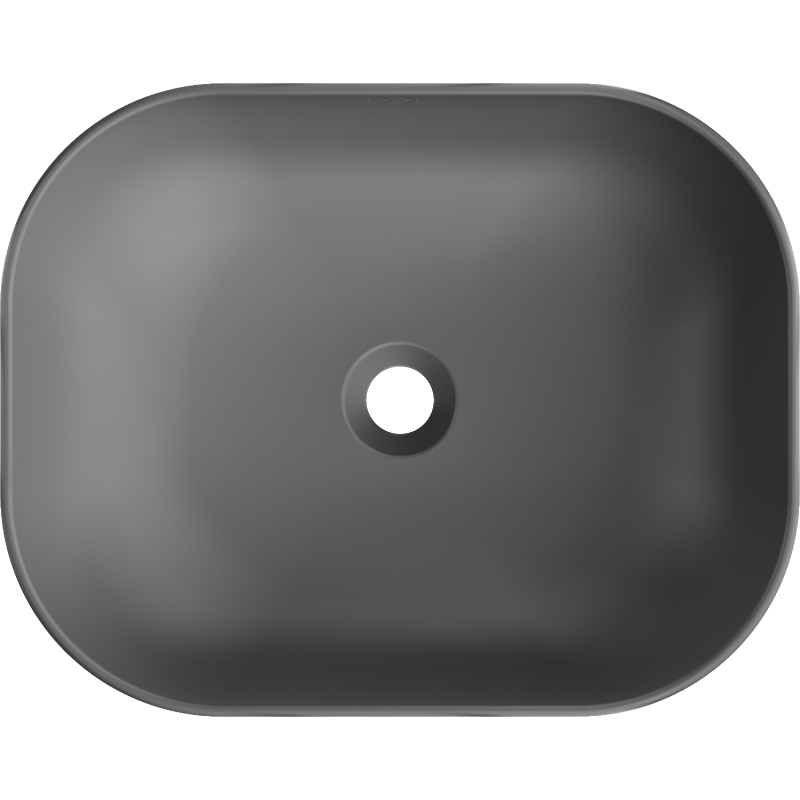 Mexen Rosa плот умивалник 50 x 40 см, тъмно сив мат - 21095071