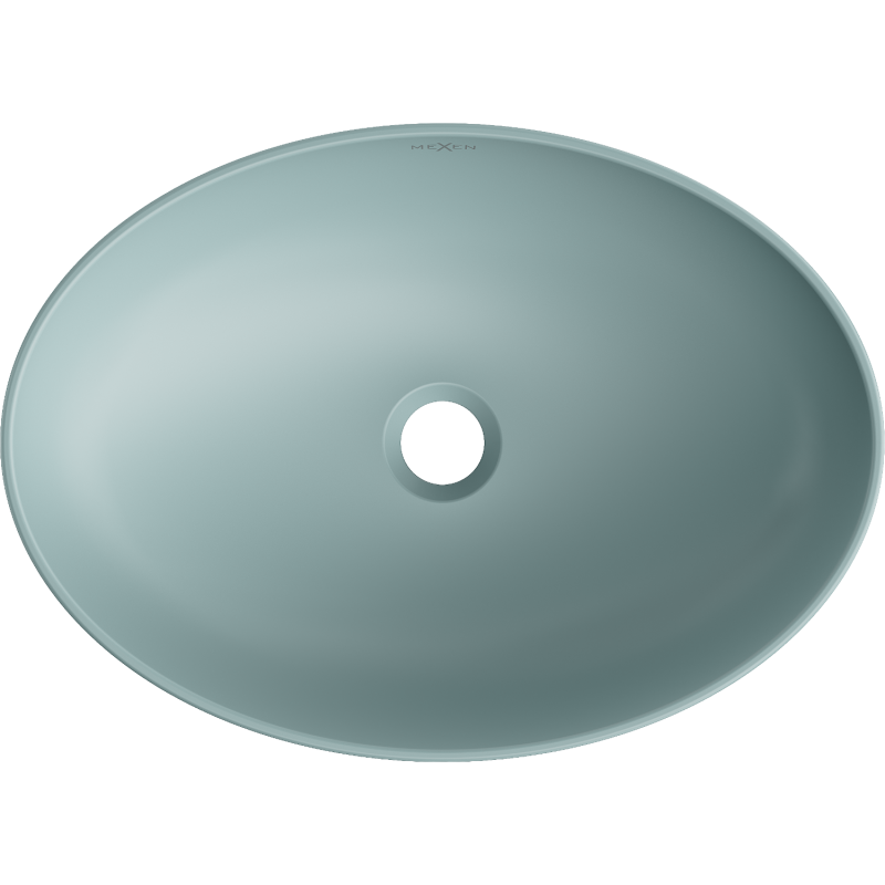 Mexen Cornelia горна мивка 50 x 37 см, светлозелена мат - 21885048