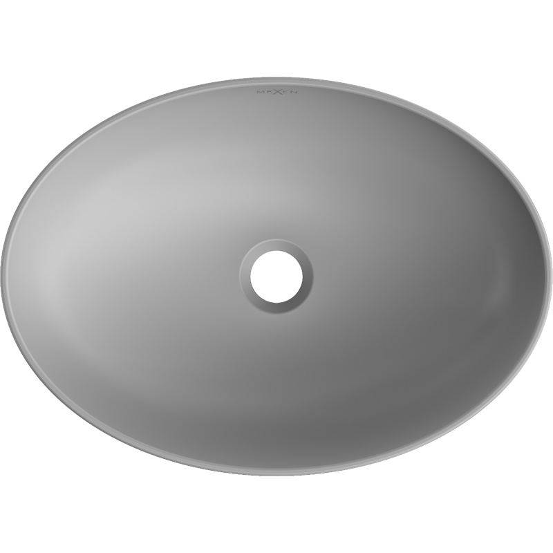 Mexen Cornelia умивалник за плот 50 x 37 см, светлосив мат - 21885061