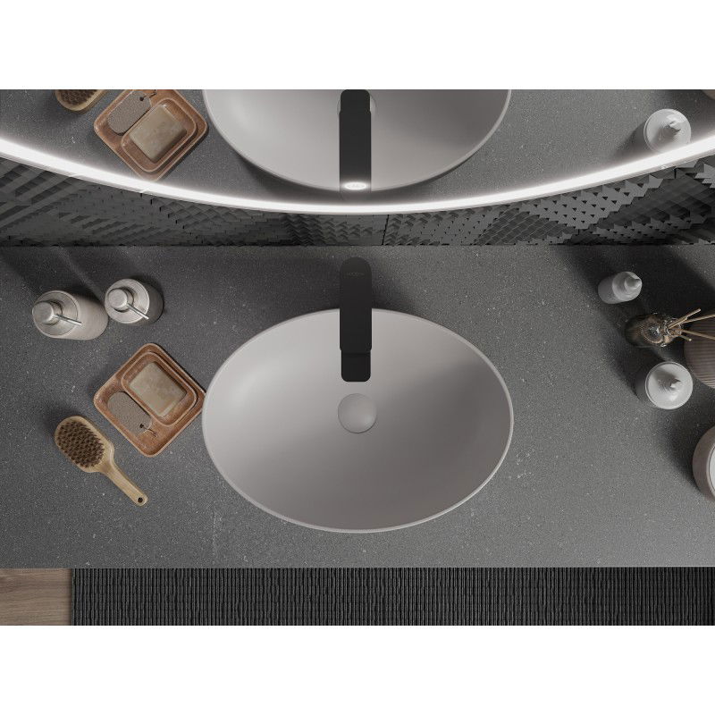 Mexen Cornelia мивка за плотове 50 x 37 cm, сив мат - 21885067