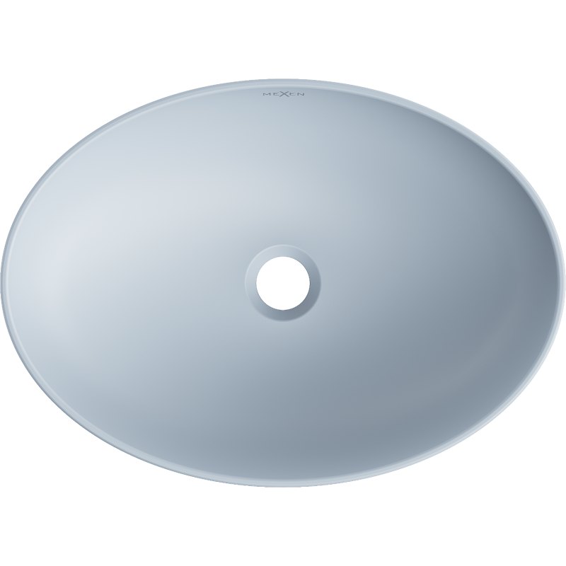 Mexen Cornelia мивка на плот 50 x 37 cm, сиво-син мат - 21885069