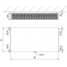 Mexen CCF33 Flat радиатор панелен 500 x 1500 mm, средно долно свързване, 2851 W, бял