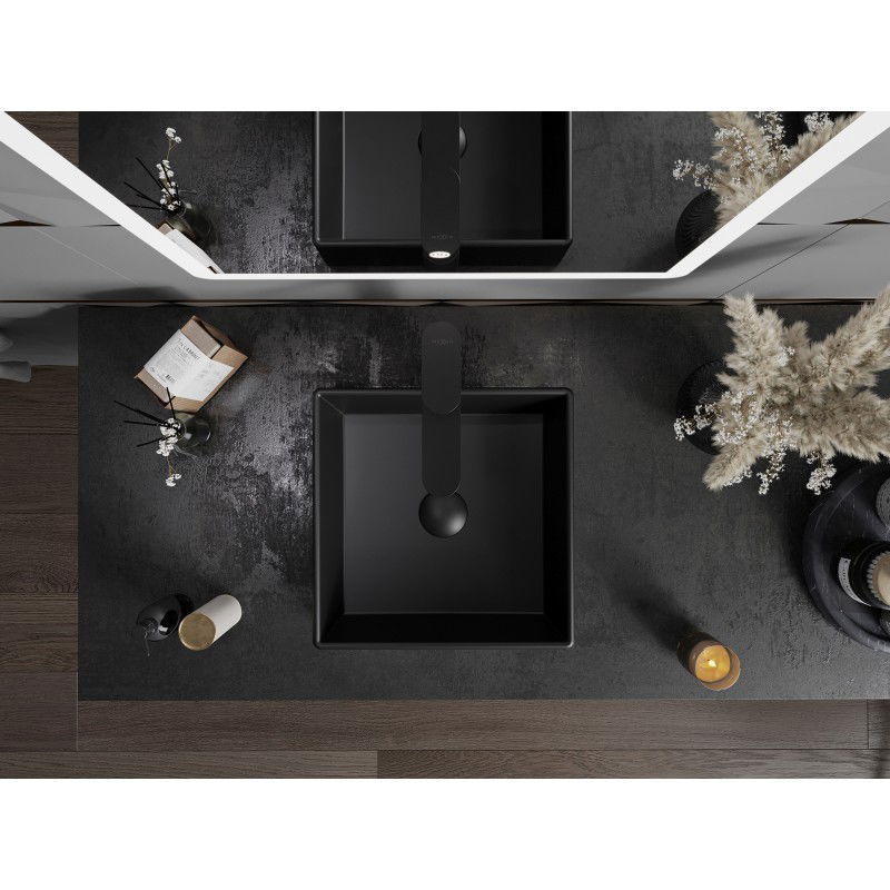 Mexen Goya мивка над плот 35 x 35 см, черен мат - 22183585