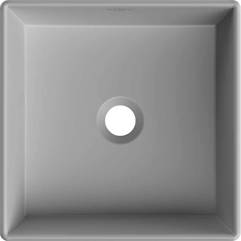 Mexen Goya мивка за плот 35 x 35 см, светло сива мат - 22183561