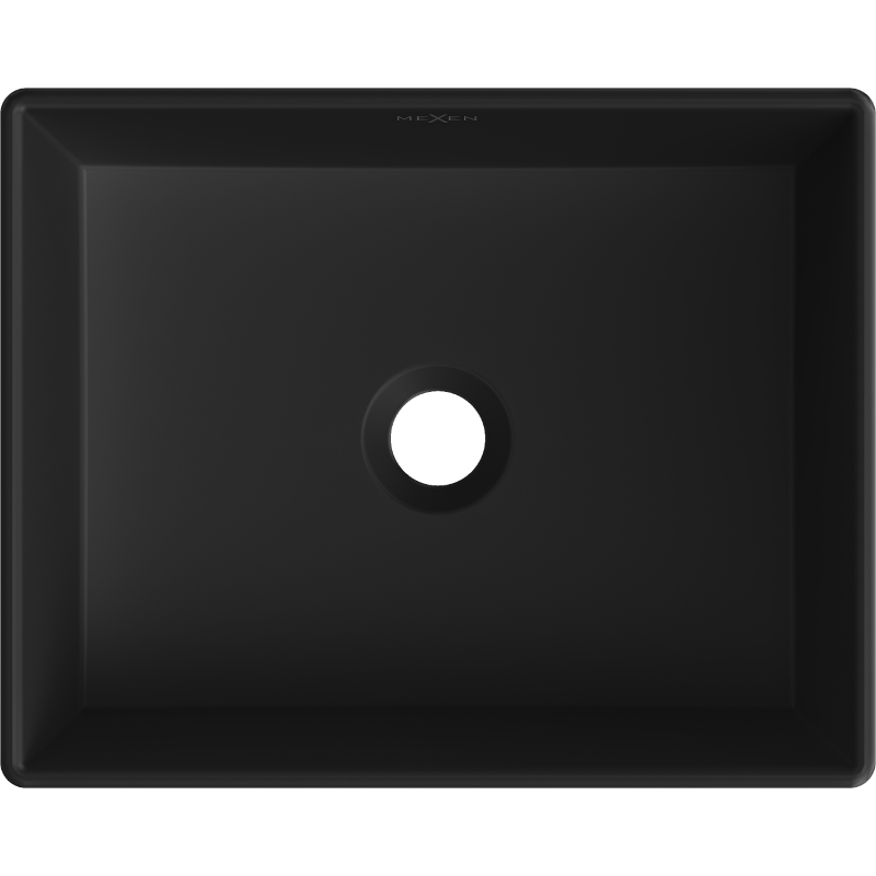 Mexen Goya мивка за плот 40 x 32 см, черен мат - 22184085