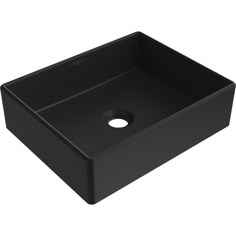 Mexen Goya мивка върху плот 40 x 32 см, черна мат - 22184085