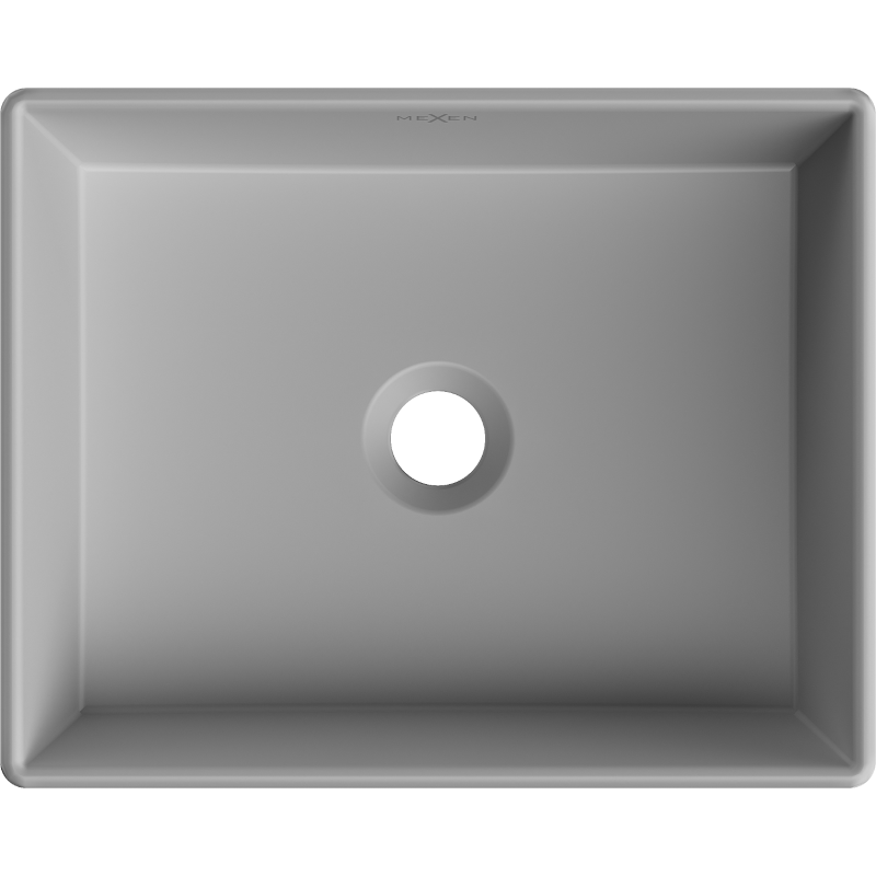 Mexen Goya умивалник за плот 40 x 32 cm, светлосив мат - 22184061