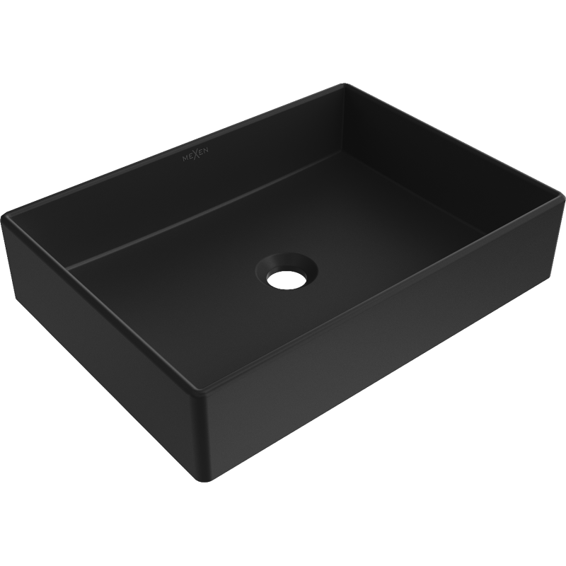 Mexen Goya мивка за плот, 51 x 37 см, матово черно - 22185085