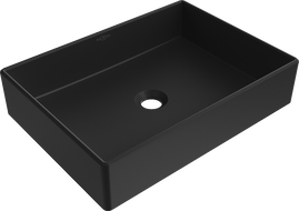 Mexen Goya мивка за плот, 51 x 37 см, матово черно - 22185085