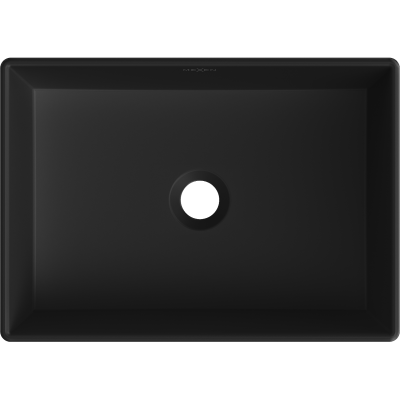 Mexen Goya мивка за плот, 51 x 37 см, матово черно - 22185085