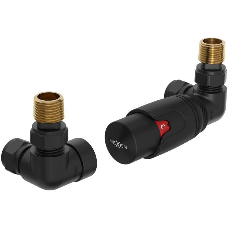 Mexen G00 термостатичен комплект, черен - W903-900-70