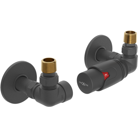 Mexen G00 комплект термостатичен осев с маскировка R, антрацит - W903-900-904-66