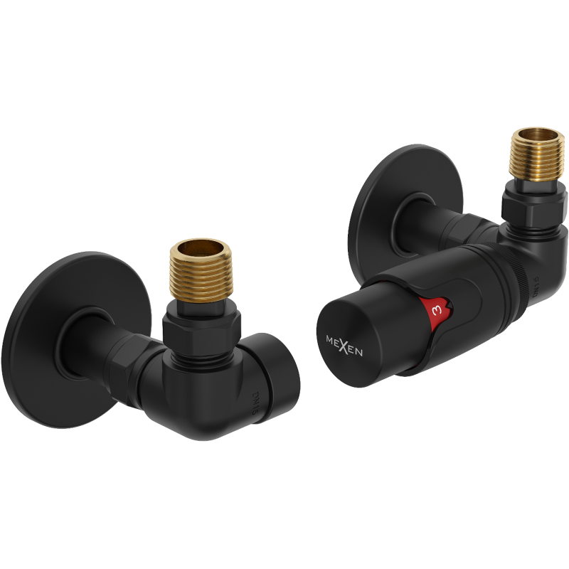 Mexen G00 осов термостатичен комплект с декоративна решетка R, черен - W903-900-904-70