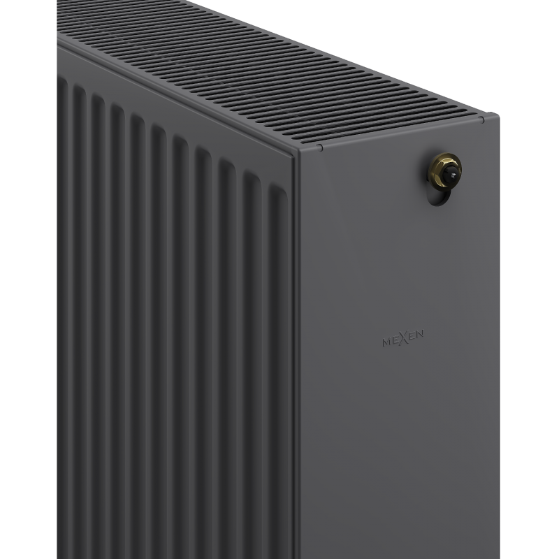 Mexen CC33 плочков радиатор 400 x 1800 мм, долно централно свързване, 3040 W, антрацит - W6C33-040-180-66