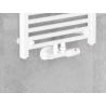 Mexen G00 комплект термостатен ъглов с капак R, Duplex, DN50, бял - W907-900-905-20