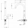 Mexen Foggia кухненски кран, хром - 671800-00