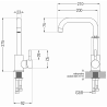 Mexen Modena кухненски смесител, хром - 671900-00