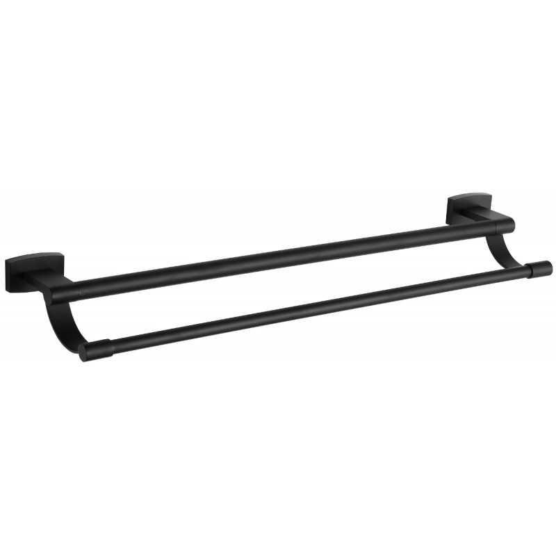 Mexen Zoja двойна закачалка за кърпи, черна - 7019125-70