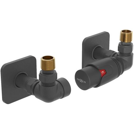 Mexen G00 осова термостатичен комплект с декоративна капачка S, антрацит - W903-900-909-66