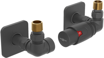 Mexen G00 осова термостатичен комплект с декоративна капачка S, антрацит - W903-900-909-66