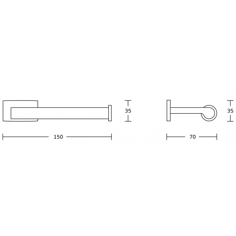 Mexen Zoja държач за тоалетна хартия, хром - 70191333-00