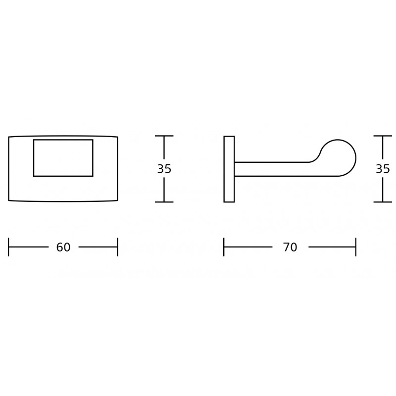 Mexen Zoja кука за кърпа, хром - 7019135-00