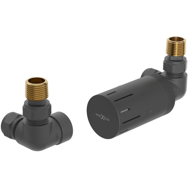 Mexen G05 термостатичен комплект осев, антрацит - W903-958-66