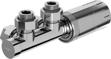 Mexen G05 ъглов термостатен комплект, Duplex, DN50, хром - W907-958-01